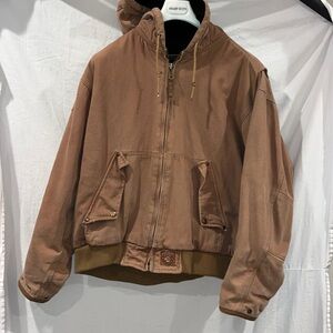 vintage men’s, hooded, heavy duty jacket.